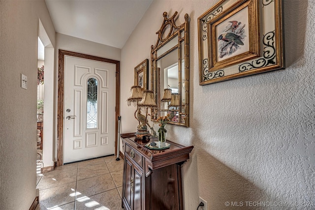 view of tiled entryway