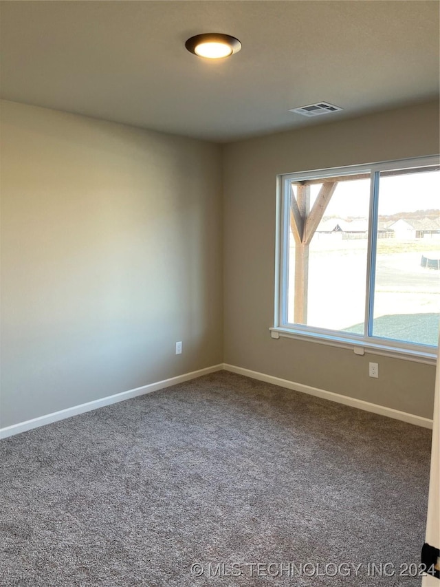 view of carpeted empty room