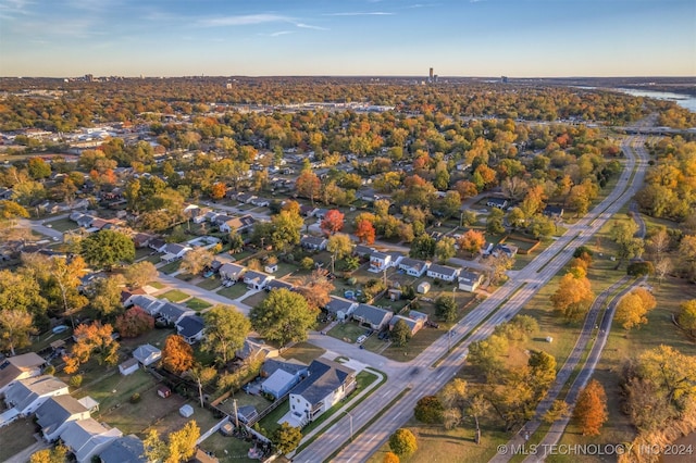 203 E 45th Ct, Tulsa, OK 74105 - aerial view of property's location with nearby suburban area
