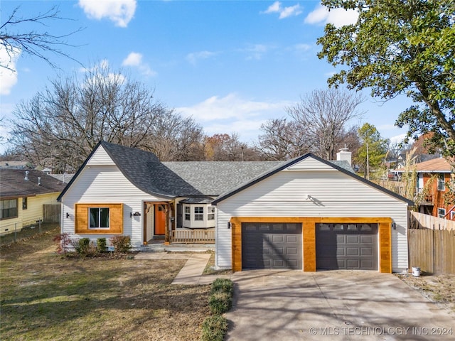 view of front of house featuring a garage