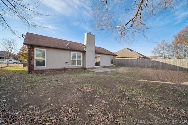 view of back of property