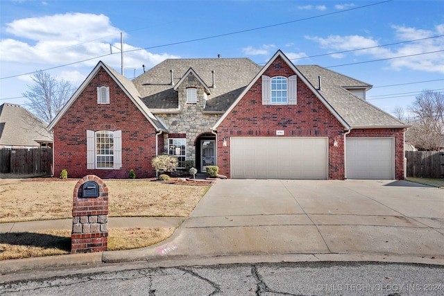 view of property with a garage