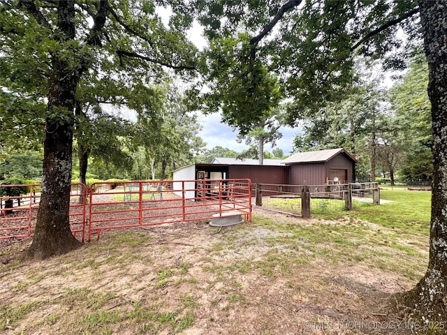 7750 River Ridge Rd, Muskogee, OK 74403 - view of pole building with an exterior structure