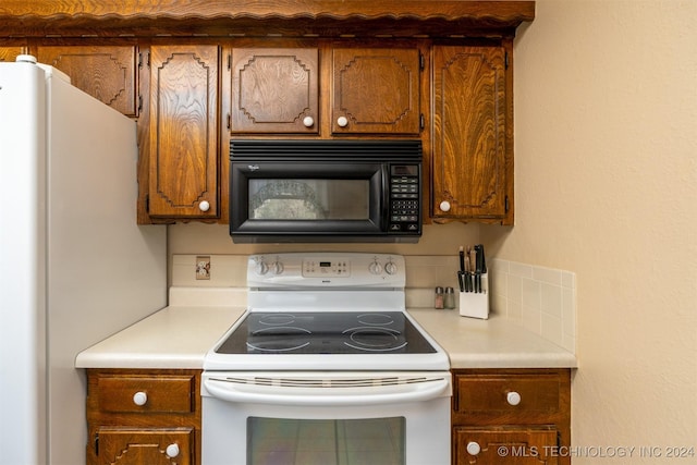 kitchen with white appliances