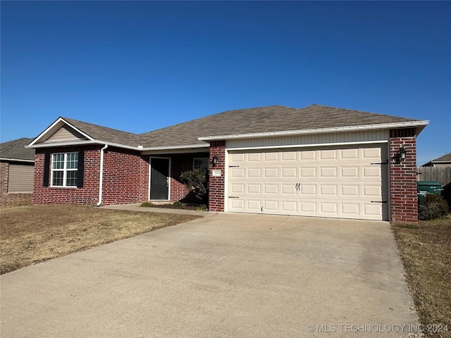 ranch-style house with a garage