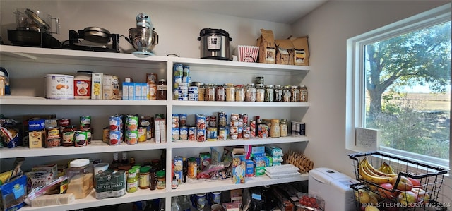 view of pantry