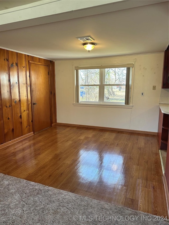 interior space featuring hardwood / wood-style flooring