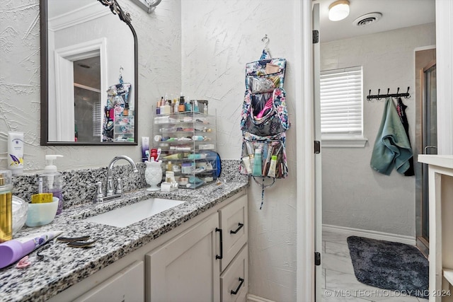 bathroom featuring vanity