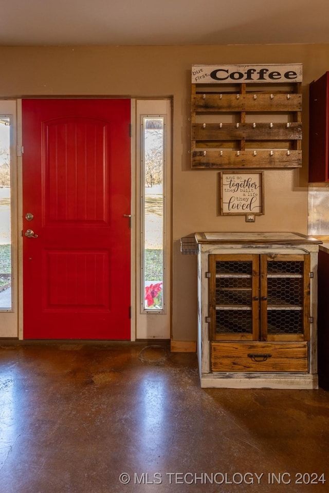 view of entrance foyer