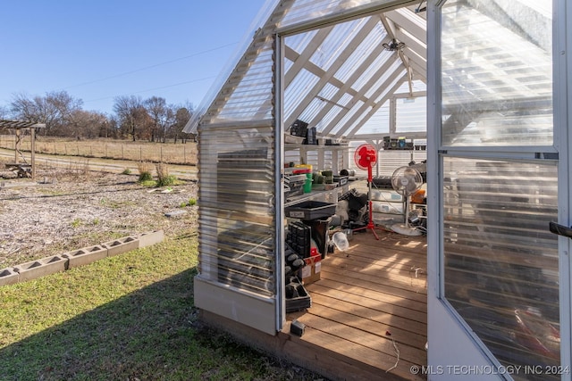 view of outbuilding