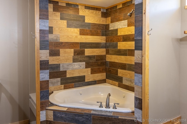 bathroom with plus walk in shower