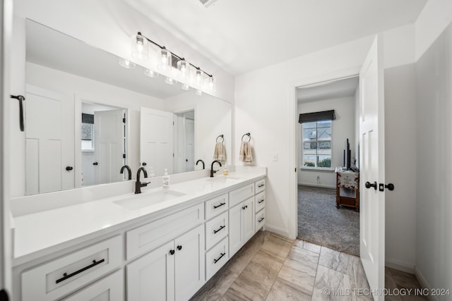 bathroom with vanity