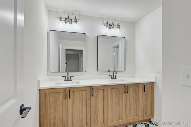 bathroom with vanity