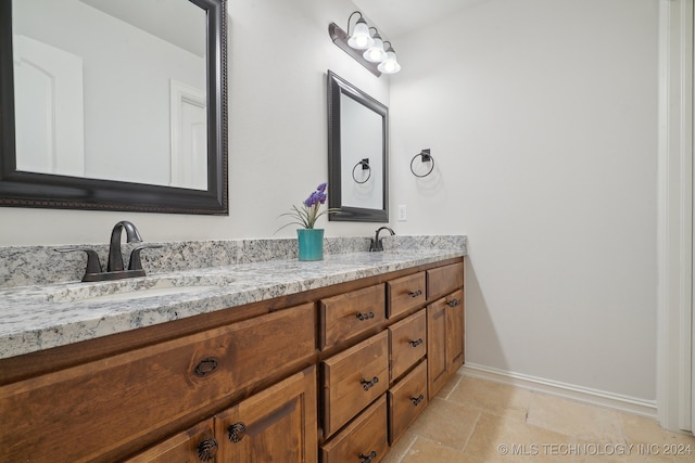 bathroom featuring vanity