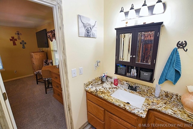 bathroom with vanity