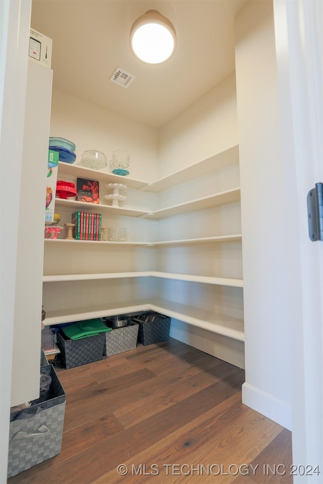 pantry with visible vents