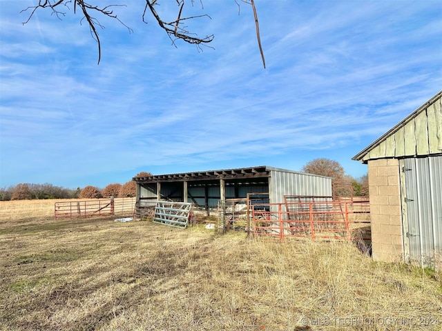 view of stable