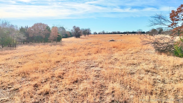 view of landscape featuring a rural view