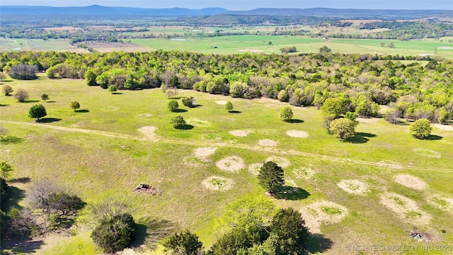 1 W County Road 1260, Stigler, OK 74462 - aerial view with a mountain view and a rural view