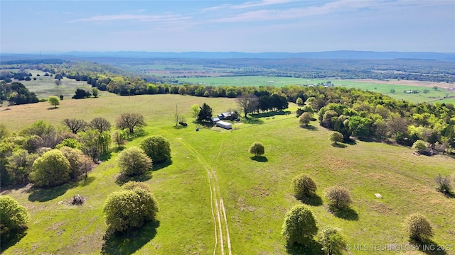 1 W County Road 1260, Stigler, OK 74462 - bird's eye view with a rural view