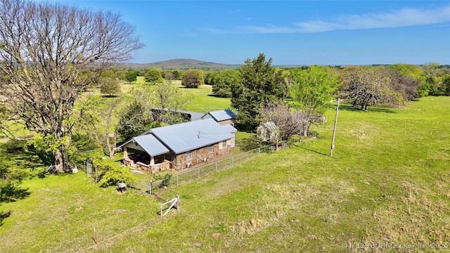 1 W County Road 1260, Stigler, OK 74462 - aerial view featuring a rural view