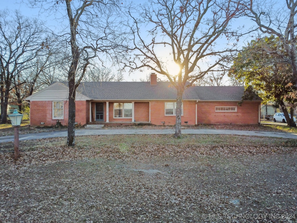 view of ranch-style home