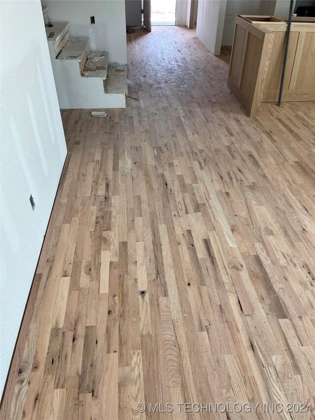 interior details with hardwood / wood-style flooring