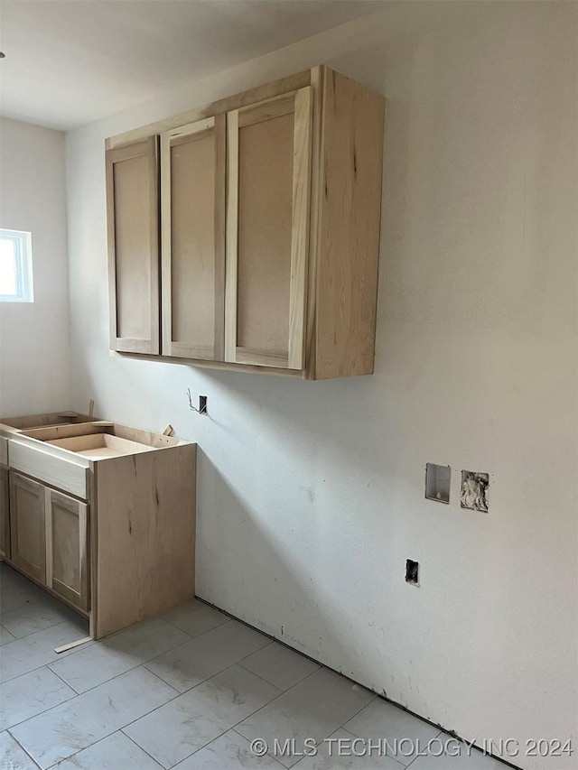 view of clothes washing area