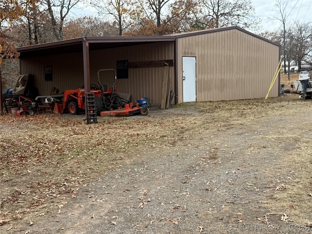 view of outbuilding