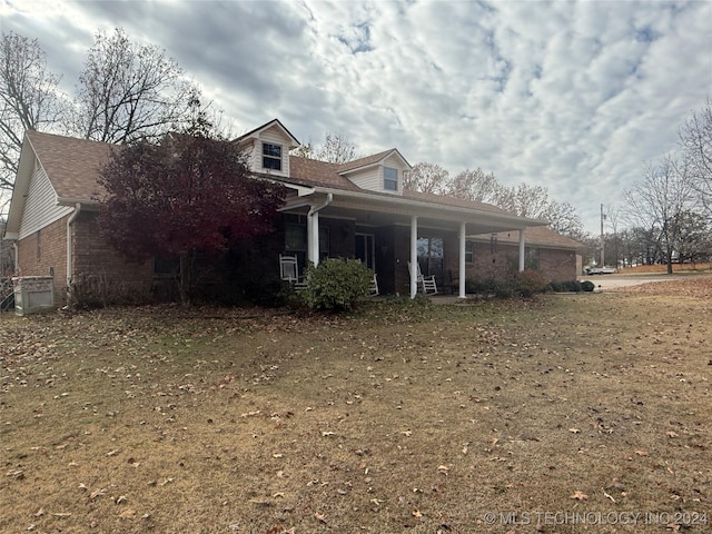 view of rear view of property