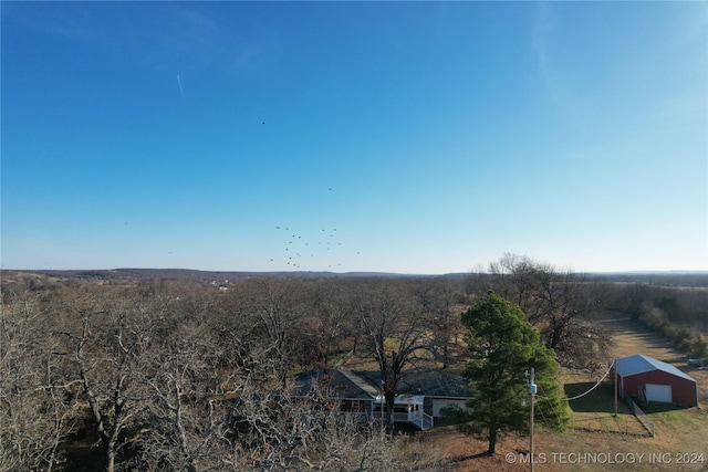 aerial view featuring a rural view