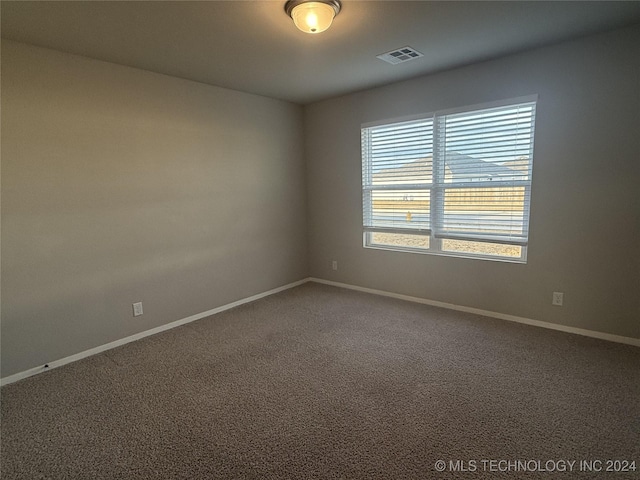 view of carpeted empty room