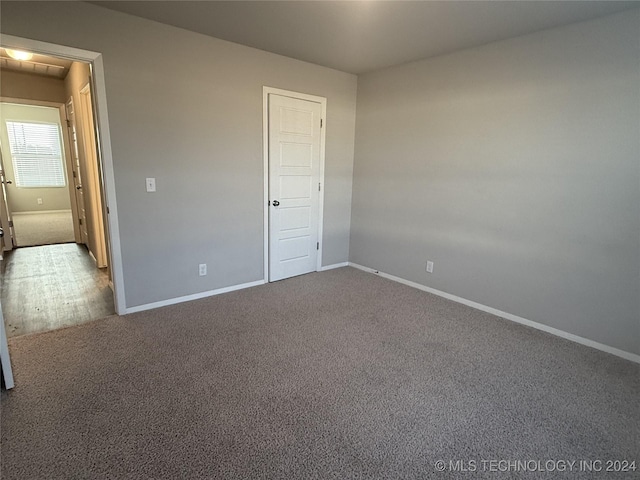 view of carpeted empty room