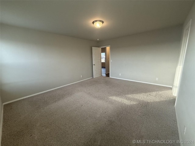 view of carpeted empty room