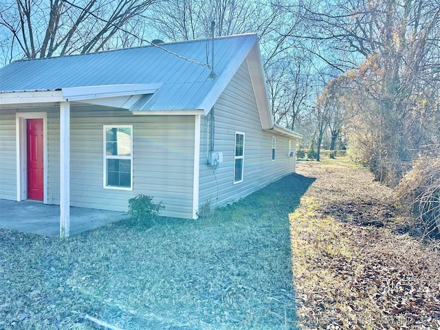 view of home's exterior featuring a patio