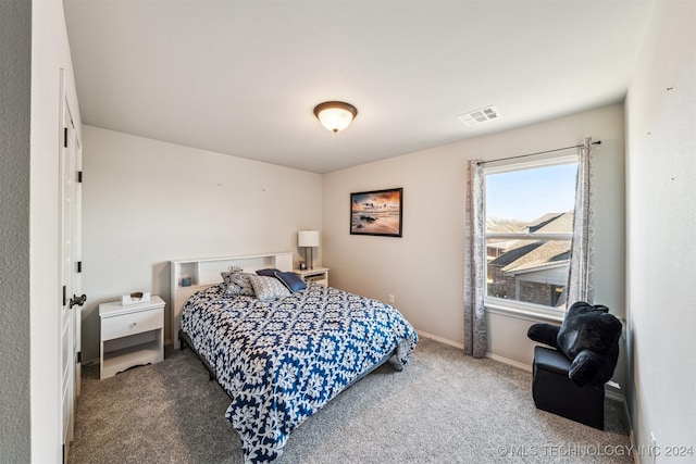 bedroom featuring carpet flooring