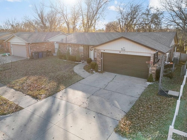 ranch-style house with a garage