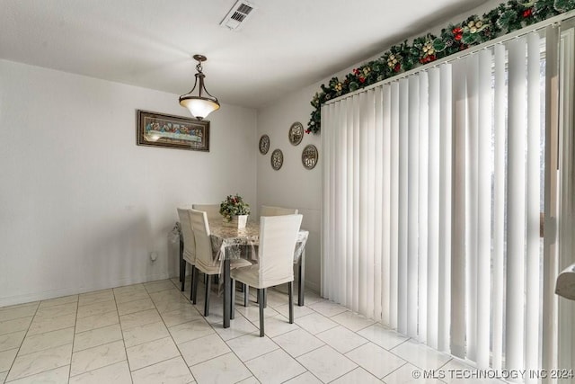 view of dining room