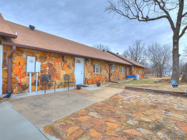 view of rear view of property