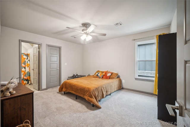 4255 S 173rd E Ave, Tulsa, OK 74134 - carpeted bedroom with baseboards and a ceiling fan