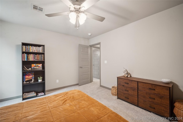 4255 S 173rd E Ave, Tulsa, OK 74134 - bedroom with light carpet, baseboards, and a ceiling fan