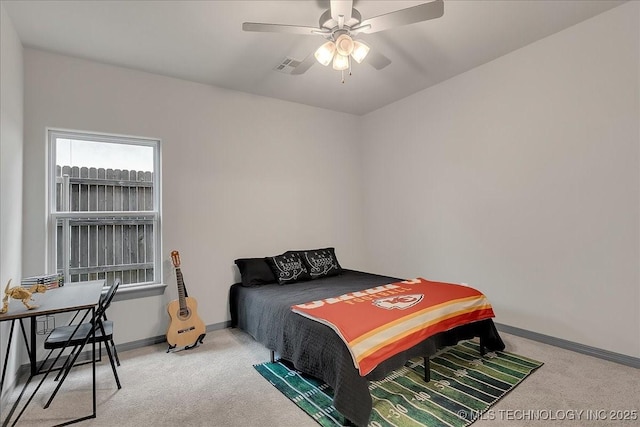 4255 S 173rd E Ave, Tulsa, OK 74134 - bedroom with light carpet and a ceiling fan