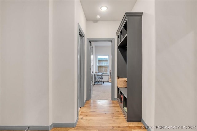 4255 S 173rd E Ave, Tulsa, OK 74134 - corridor featuring light wood-style floors and baseboards
