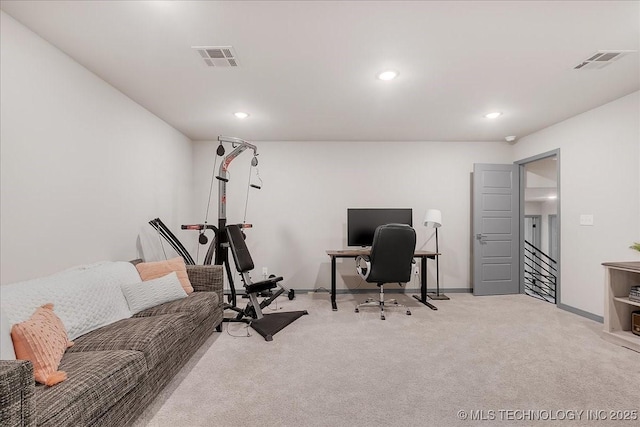 4255 S 173rd E Ave, Tulsa, OK 74134 - office featuring light carpet and recessed lighting