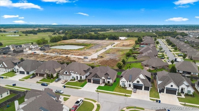 4255 S 173rd E Ave, Tulsa, OK 74134 - aerial view of property's location featuring nearby suburban area and a large body of water