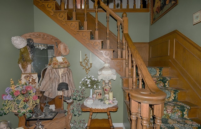 view of stairs