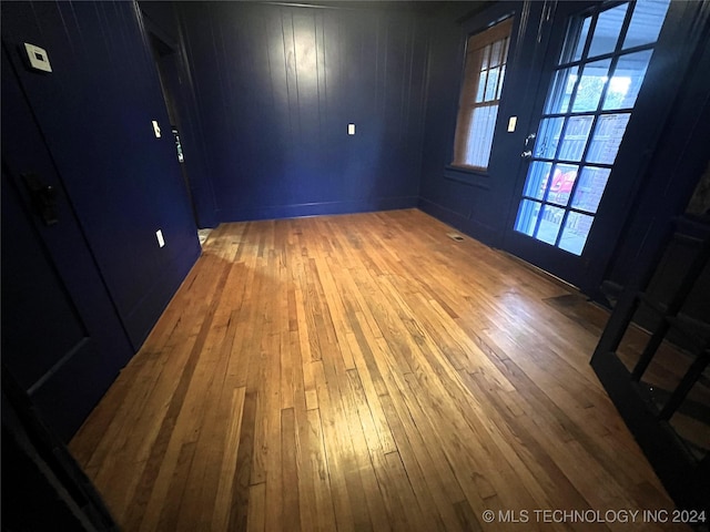 empty room featuring hardwood / wood-style floors