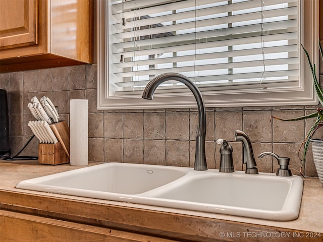 interior details with sink