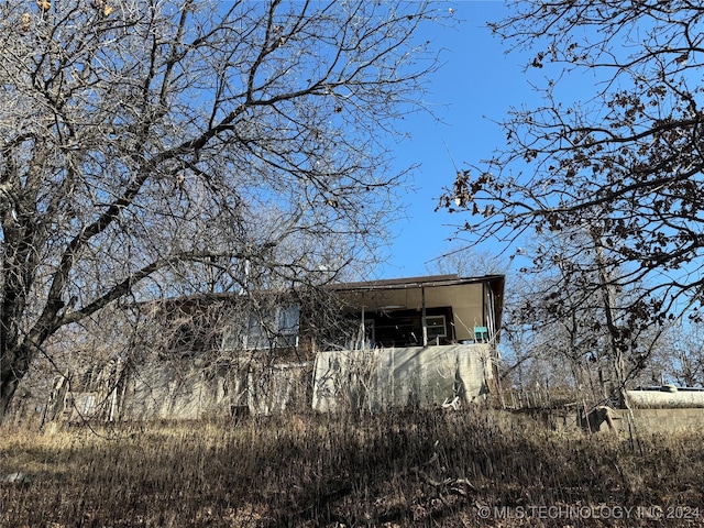 exterior space with an outdoor structure