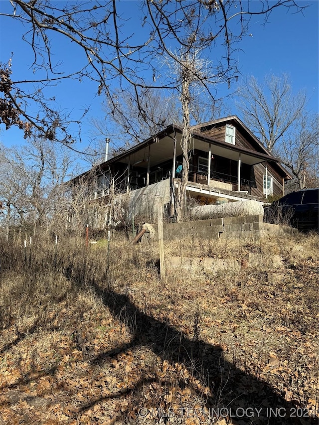 view of rear view of property